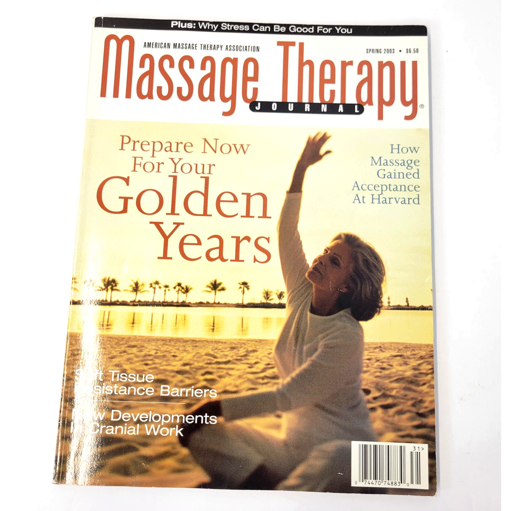 Massage Therapy Journal Spring 2003 Vol 42 No 1 Golden Years Back Issue